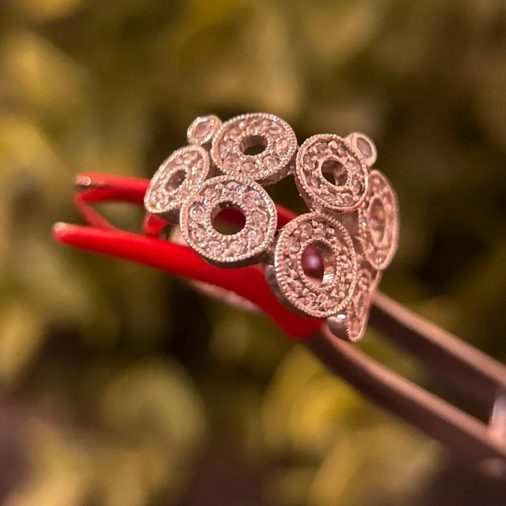 Sparkling Multi-Circles Design‎ Ring